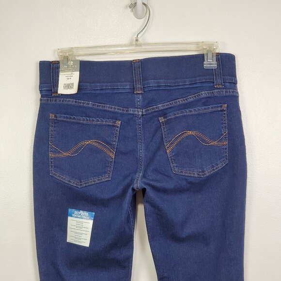 Lee Riders Indigo Blue Pull-On Stretchy Boot Cut Jeans NEW NWT Size 12P - Picture 5 of 13